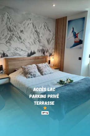 Sublime Studio proche du lac avec parking privé